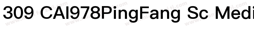 309 CAI978PingFang Sc Medium字体转换